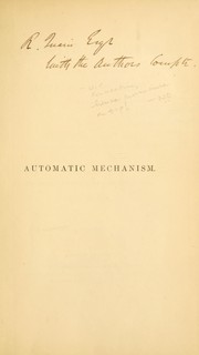 Cover of: Automatic mechanism