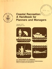 Cover of: Coastal recreation: a handbook for planners and managers
