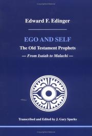 Cover of: Ego and self: the Old Testament Prophets : from Isaiah to Malachi