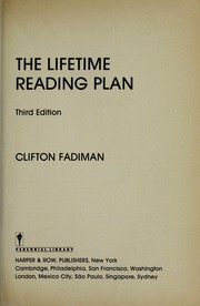 The lifetime reading plan by Clifton Fadiman