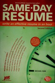 Cover of: Same-day resume by J. Michael Farr