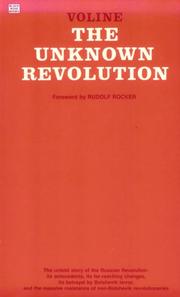 La révolution inconnue, 1917–1921 by Vsevolod Mikhailovich Eichenbaum