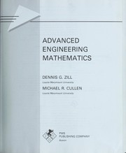 Cover of: Advanced engineering mathematics by Dennis G. Zill