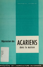 Cover of: Répression des acariens dans la maison by C. G. MacNay