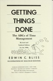 Getting things done by Edwin C. Bliss
