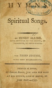 Cover of: Christian hymns, poems, and spiritual songs, sacred to the praise of God our Saviour