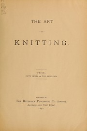 Cover of: The Art of knitting