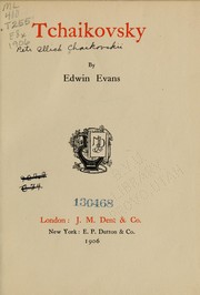 Cover of: Tchaikovsky