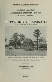 Cover of: Brown rot of apricots