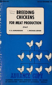 Cover of: Breeding chickens for meat production