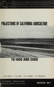 Cover of: Projections of California agriculture to 1980 and 2000