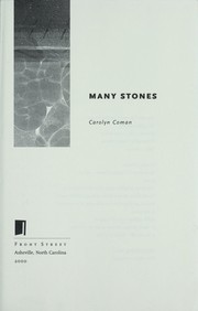 Cover of: Many stones