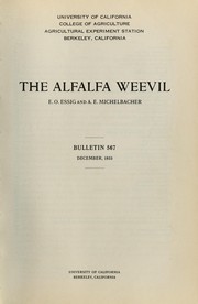 Cover of: The alfalfa weevil