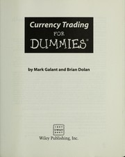 Cover of: Currency trading for dummies by Mark Galant