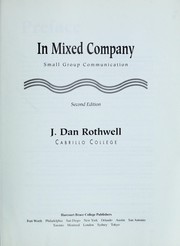 Cover of: In mixed company: small group communication