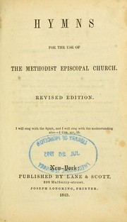 Cover of: Hymns for the use of the Methodist Episcopal church.