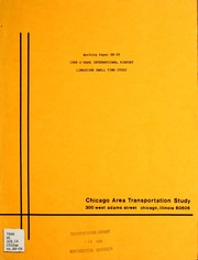 Cover of: 1988 O'Hare International Airport limousine dwell time study by Chicago Area Transportation Study. Systems Surveillance Division