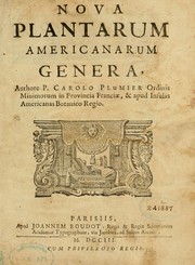 Cover of: Nova plantarum americanarum genera