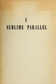 Cover of: A sublime parallel