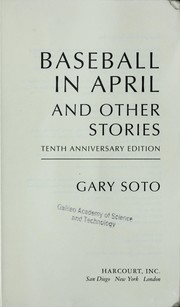 Cover of: Baseball in April and other stories by Gary Soto