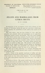 Cover of: Jellies and marmalades from citrus fruits