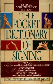 Cover of: The pocket dictionary of signing