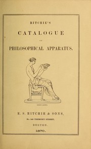 Cover of: Ritchie's illustrated catalogue of philosophical instruments and school apparatus