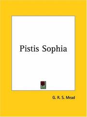 Cover of: Pistis Sophia by G. R. S. Mead