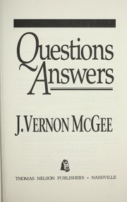 Cover of: Questions answers