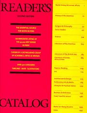 Cover of: The Reader's Catalog: An Annotated Listing of the 40,000 Best Books in Print in Over 300 Categories, Second Edition (Reader's Catalogue)