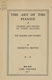 Cover of: The art of the pianist