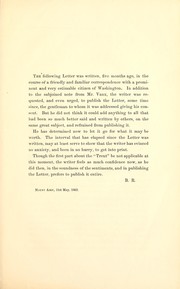 Cover of: Letter on the rebellion: to a citizen of Washington, from a citizen of Philadelphia.