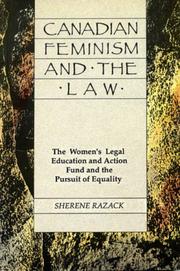 Cover of: Canadian feminism and the law by Sherene Razack