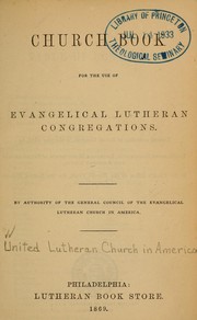 Cover of: Church book for the use of Evangelical Lutheran congregations