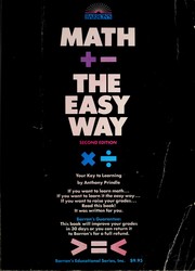 Cover of: Math the easy way: your key to learning