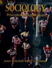 Cover of: Sociology: principles and applications
