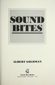 Cover of: Sound bites