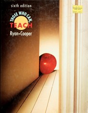 Cover of: Those who can, teach by Kevin Ryan