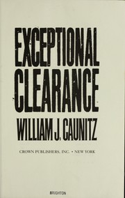 Cover of: Exceptional clearance