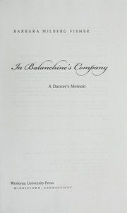 Cover of: In Balanchine's company: a dancer's memoir