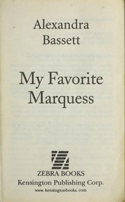Cover of: My Favorite Marquess