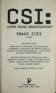 Cover of: Snake eyes: a novel