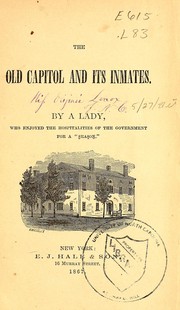 Cover of: The Old capitol: and its inmates.