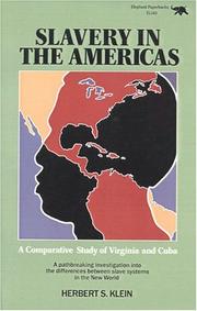 Cover of: Slavery in the Americas: A Comparative Study of Virigina and Cuba