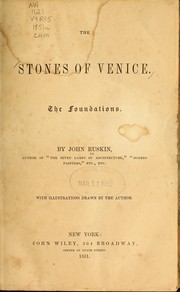 Cover of: The Stones of Venice: The Foundations