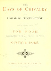 Cover of: The days of chivalry, or the legend of Croquemitaine