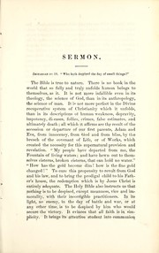 Cover of: The day of small things, and the precursor and the cause of the day of great things, and never despised by the wise and the good: a sermon, preached in "the Church of the Covenanters," in the city of Cincinnati
