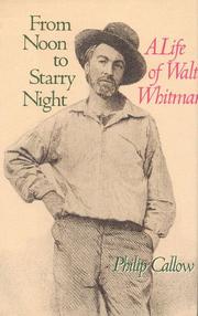 Cover of: From noon to starry night: a life of Walt Whitman
