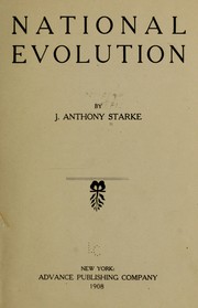 National evolution by Joseph Anthony Starke