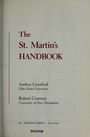 Cover of: The St. Martin's handbook by Andrea A. Lunsford